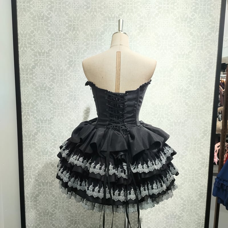 ATELIER-PIERROT】Mini Corset Dress (シルバーレースver)