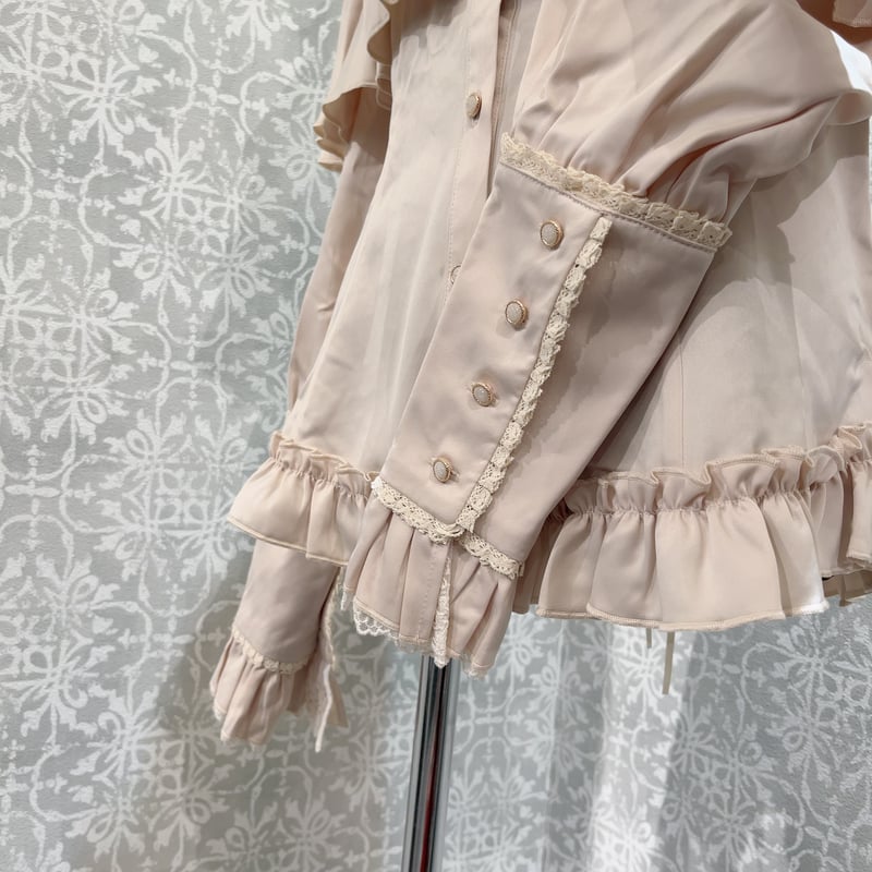 星箱Works】キャラメルカヌレ クリームフリルブラウス/P25113159