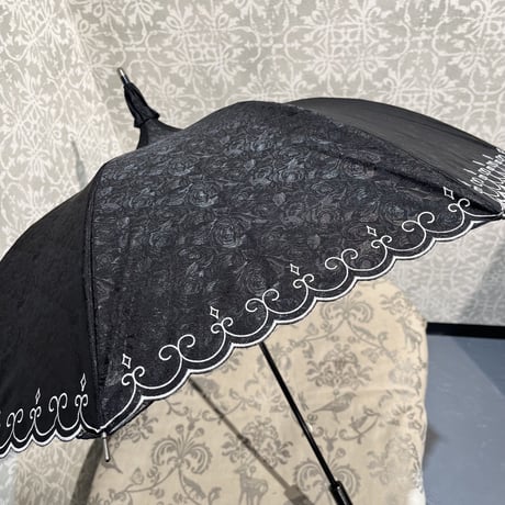 【Apleberute】 rose-pave (ローズ パヴェ) - 1級遮光 日傘 晴雨兼用 UVカット ショート丈