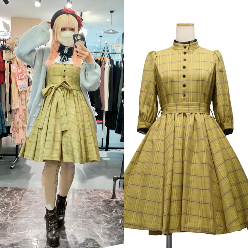 sheglit シェグリット チェック ワンピース Candice