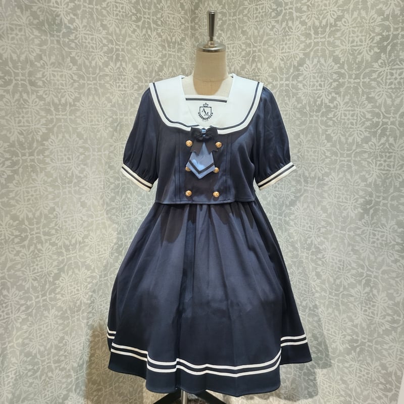 【Amavel】紫陽花ワンピース,ヘアアクセ2点セット MISCH MASCH ワンピース 2023秋冬新作ぼかしフラワーワンピース