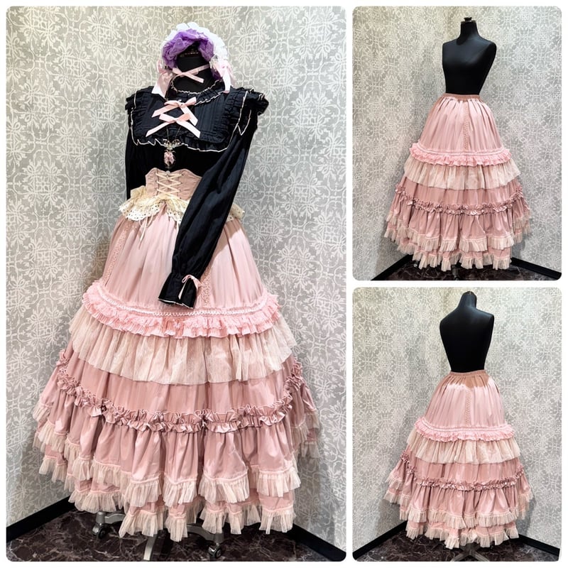 ワールド製　チュールフリルの可愛いスーツ 21色展開 】チュールフリルボリュームスカート《 NEWカラー3色
