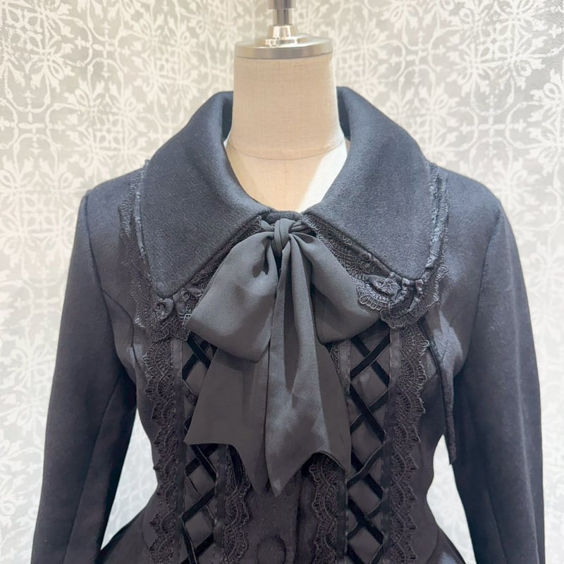 ATELIER-PIERROT】Lunar Lattice Coat- Cuffsn/ TC