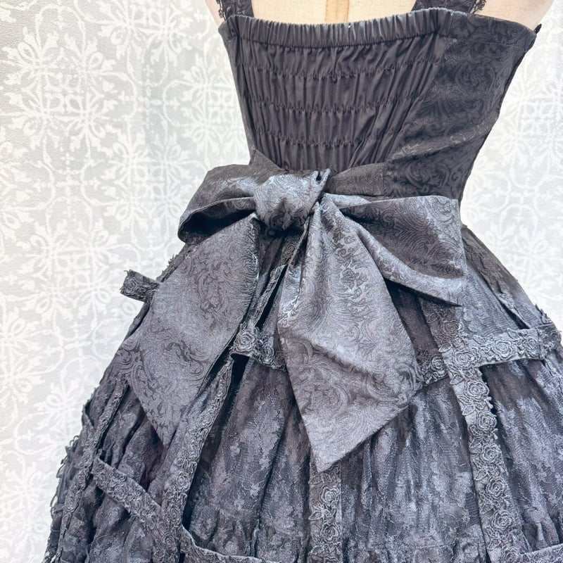 h.NAOTO】Rose Bird Cage Dress/CNF34-0067 BK/M |