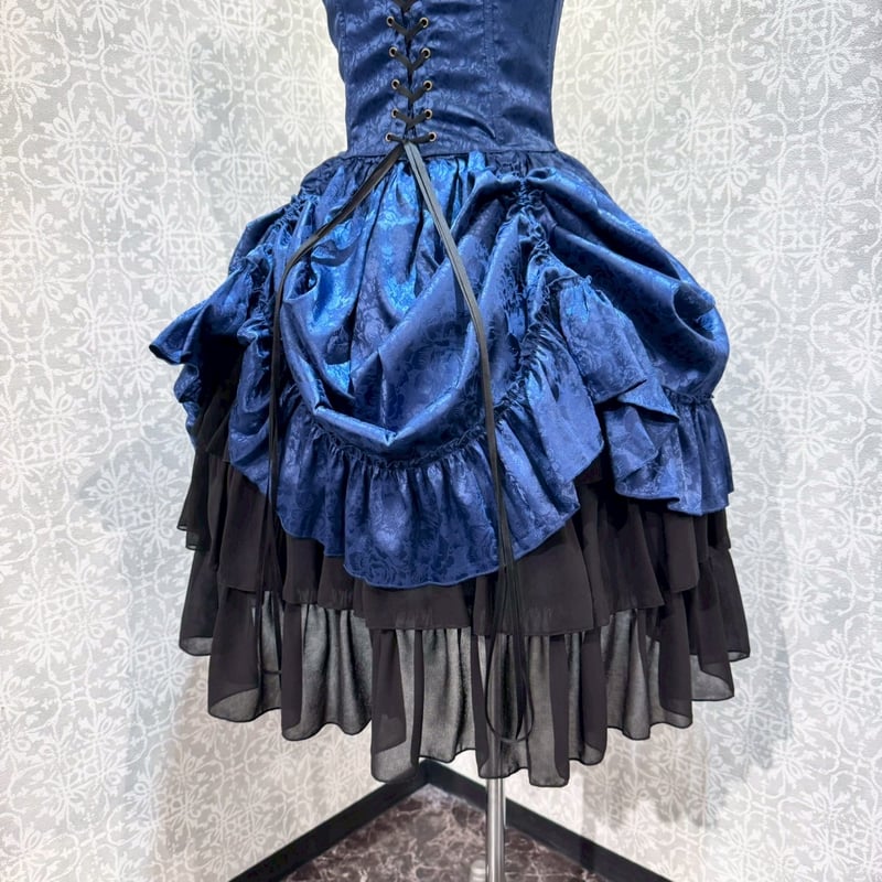 ATELIER-PIERROT】Bustle Corset Dress Rose Jacqu