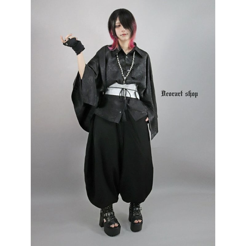 Deorart】【GOTH CHINA】ワイド五分袖・チャイナシャツ [ 中華柄