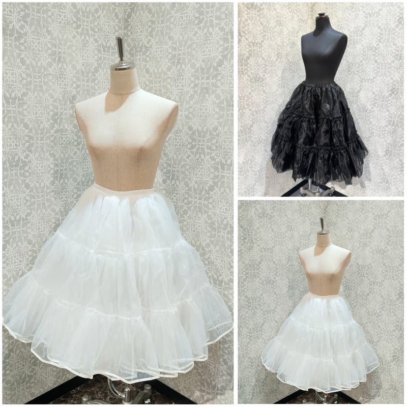Wunder Weltワンダーウェルトパニエ62cm白 Wunderwelt Original 3 Layers Tiered Mini Petticoat | Wunderwelt