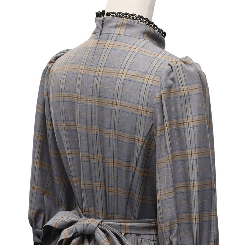 45R】美品✨ジンバブエコットン タータンチェック ワンピース