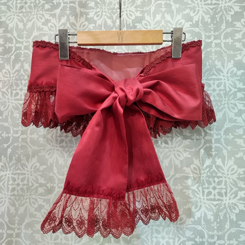 アンシャンテリックアンシャンテリー ローズレースリボンコルセット ローズレースリボンコルセット（ビィジョナリーブルー×黒レース