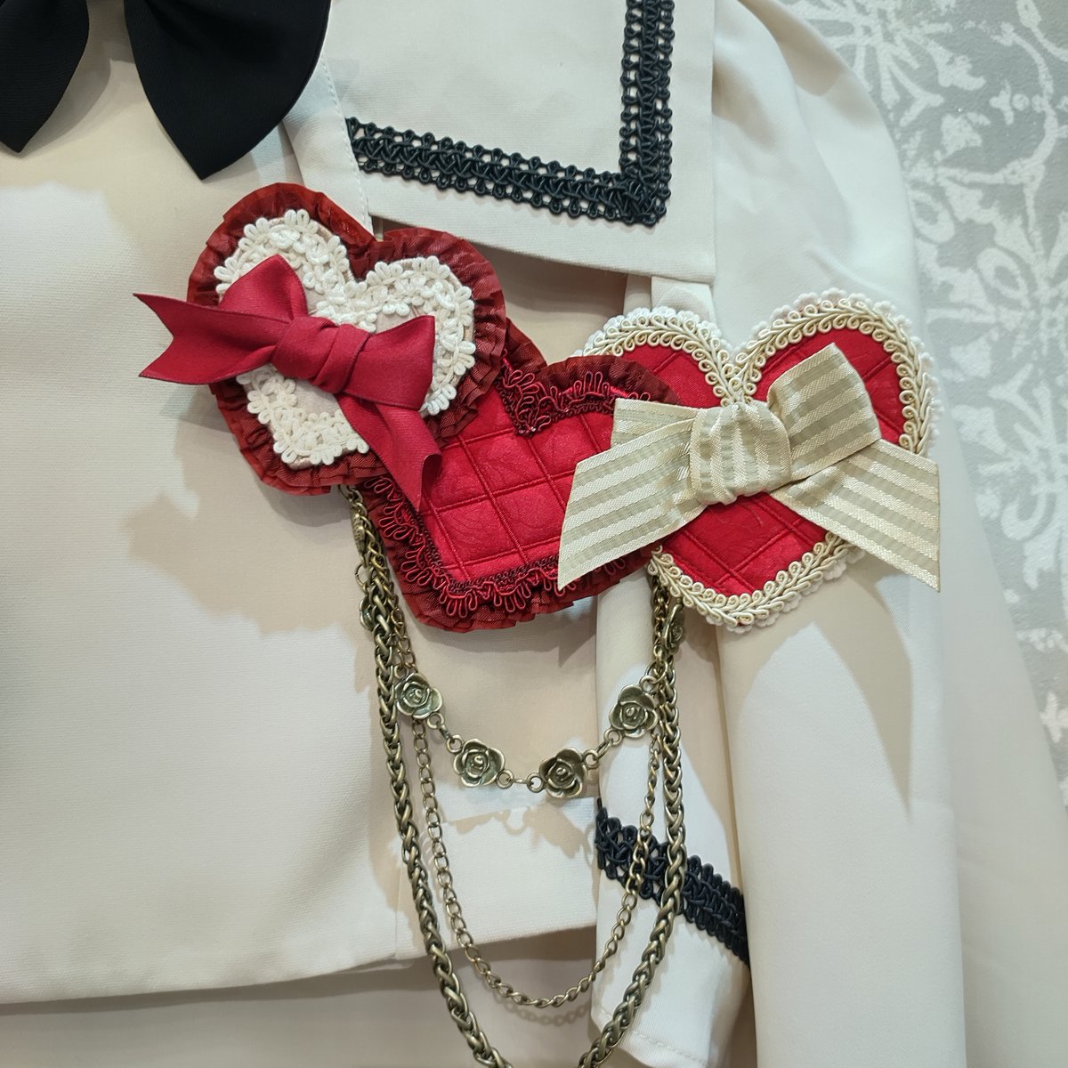 星箱Works】ハートビーツバレンタインブローチ 【C