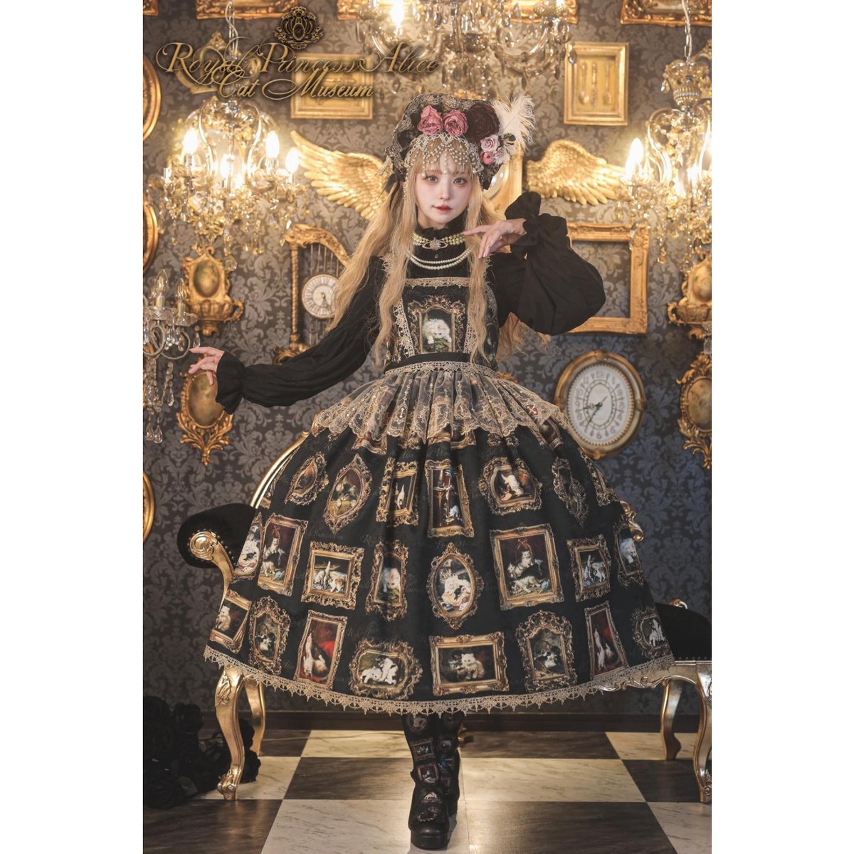 ジャネット　チャイルドホステスセット Royal Princess Alice】Cat Museum ボンネット | KIST O