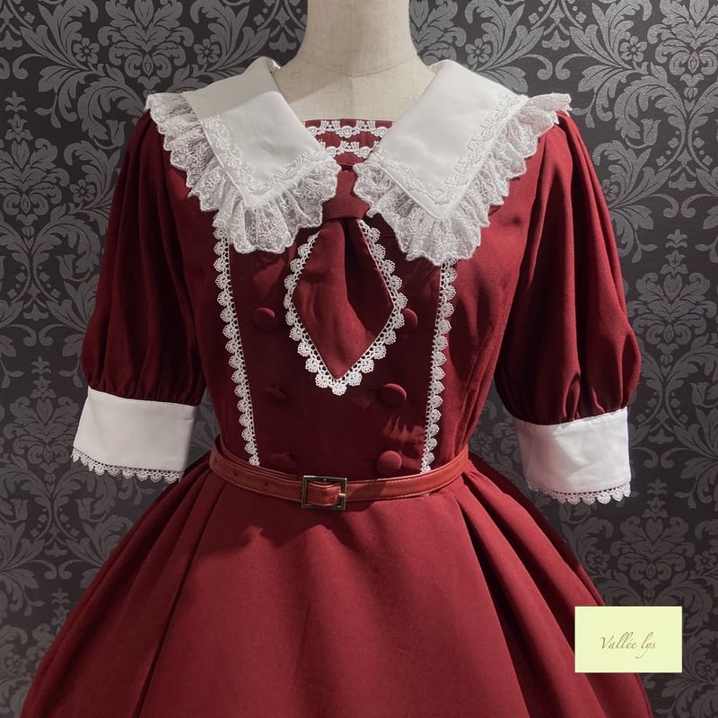 最終値下げ！アトリエピエロ☆Batwing Waltz Dress ボルドー 【公式通販】