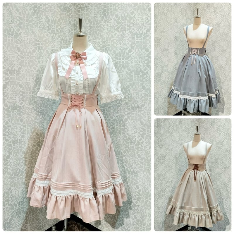 Amavel アマベル Classical Doll ミドル丈スカート ピンク☆ Amavel アマベル Classical Doll ミドル丈 スカート ピンク