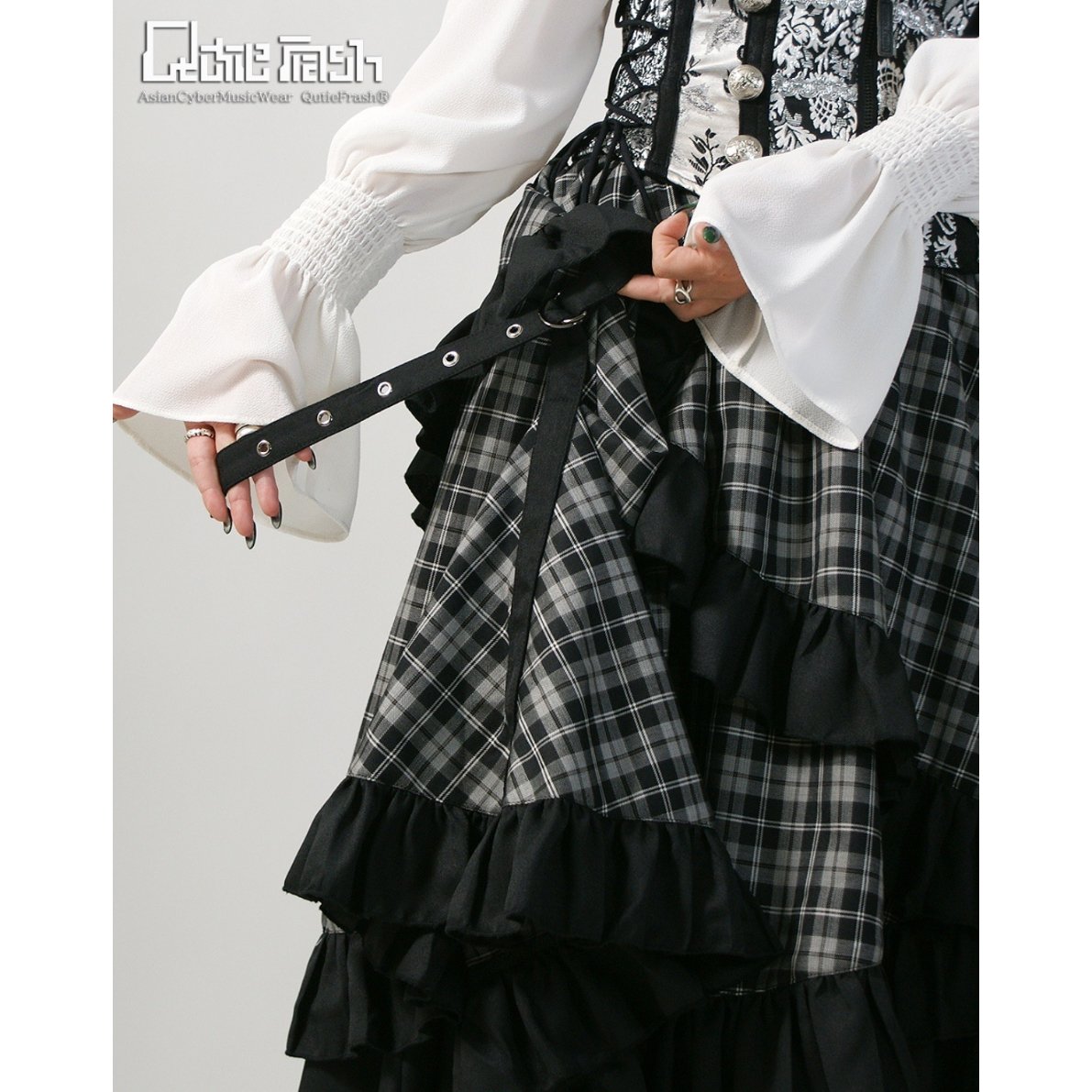 Qutie Frashロングスカート Qutie Frash】フリルロングスカート（9783-SK） | KIST ONLINE