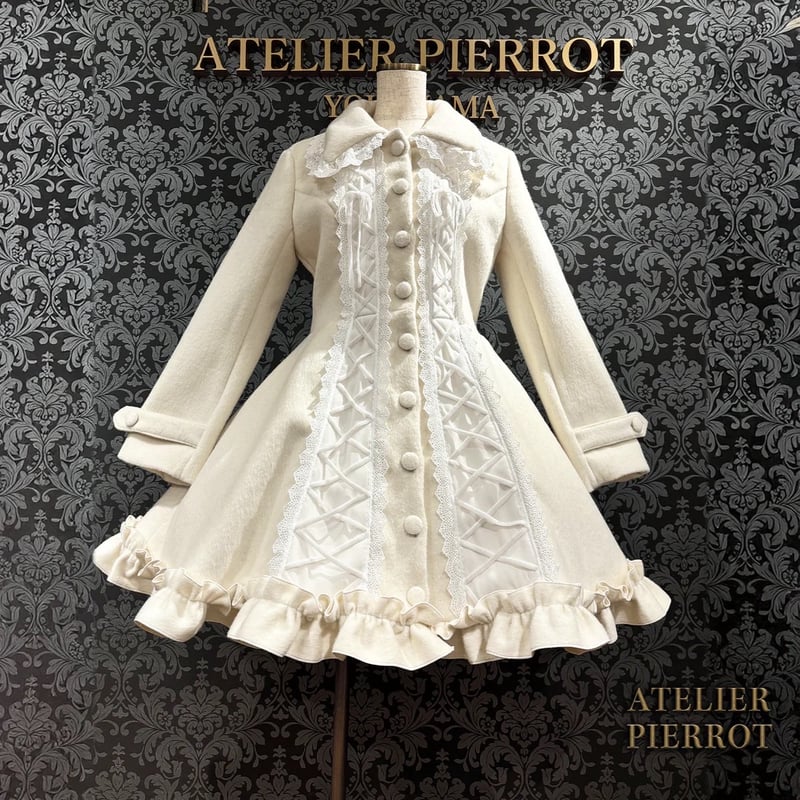 ATELIER-PIERROT】Lunar Lattice Coat- Cuffsn/ TC
