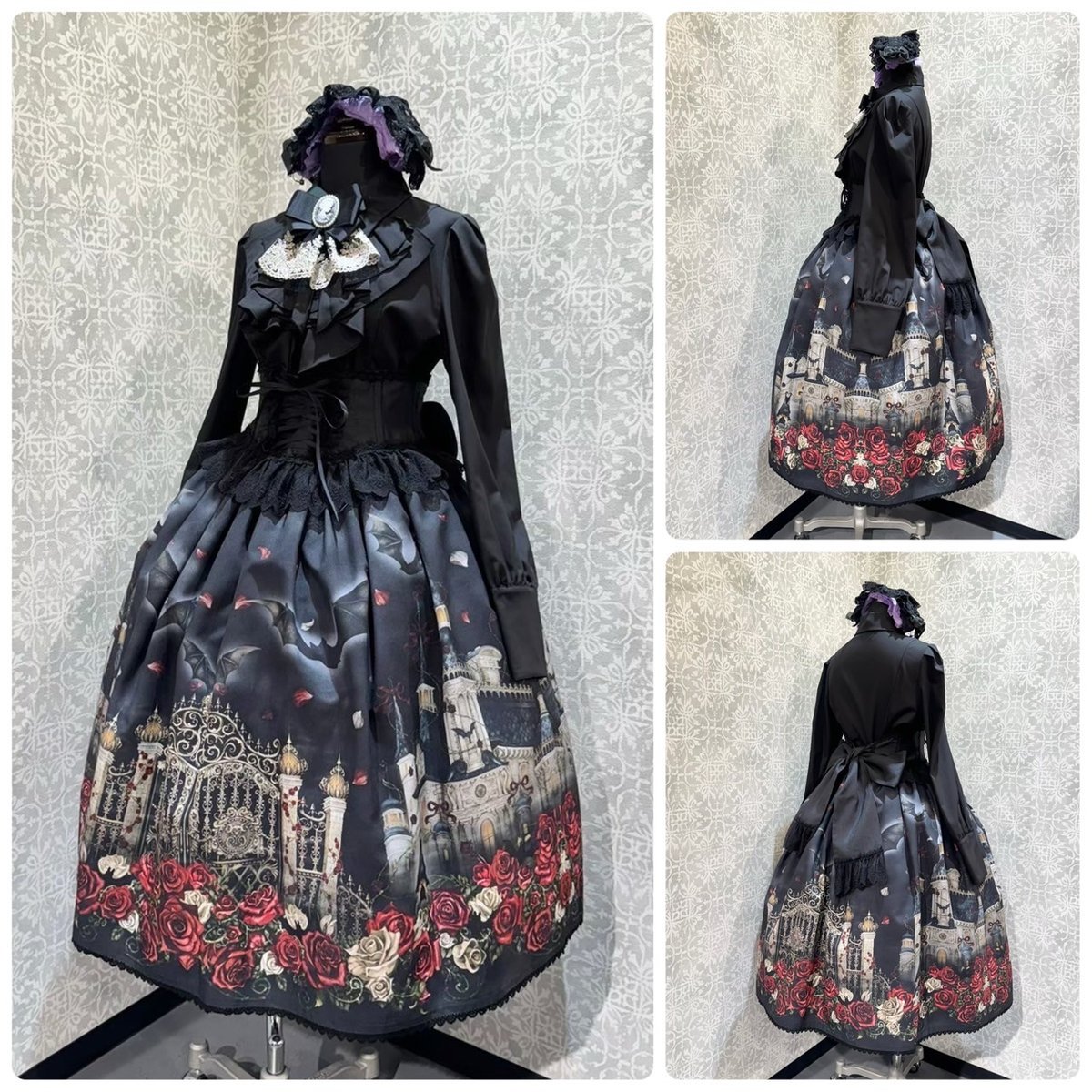 Enchantlic Enchantilly コウモリ公爵からの招待状 スカート Enchantlic Enchantilly / 幻影薔薇城〜コウモリ公爵からの招待