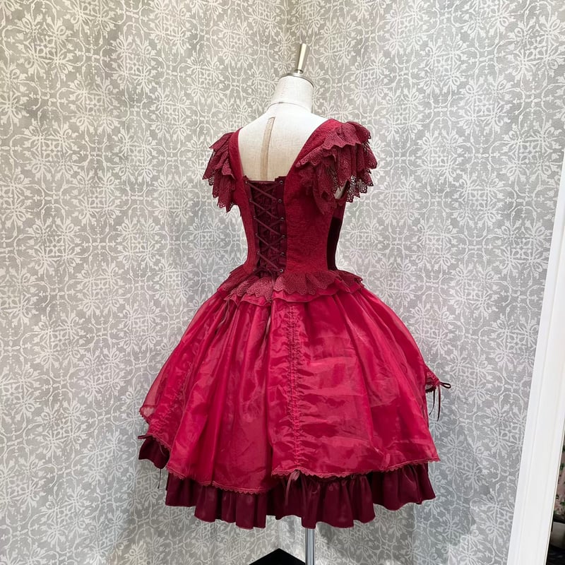 星箱Works 真夜中の囁き ジャンパースカート ワイン 星箱Works】真夜中の囁き ジャンパースカート/P22101359【お