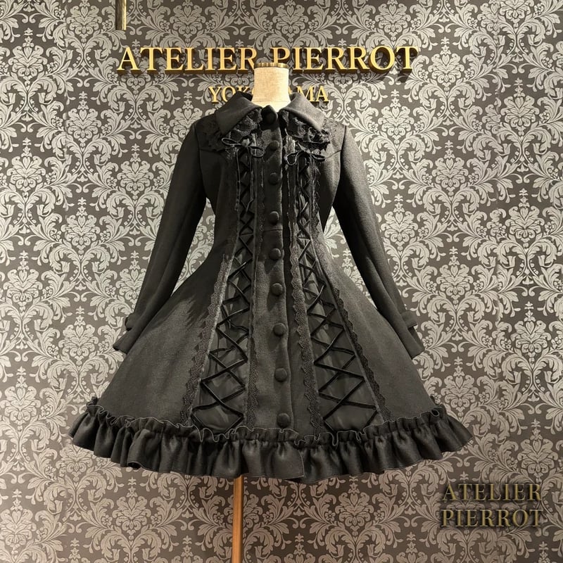 ATELIER-PIERROT】Lunar Lattice Coat- Cuffsn/ TC