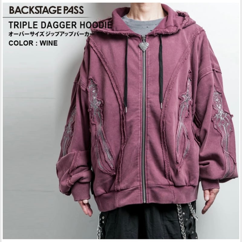 BACKSTAGE PASS】TRIPLE DAGGER HOODIE(トリプル ダガー フ
