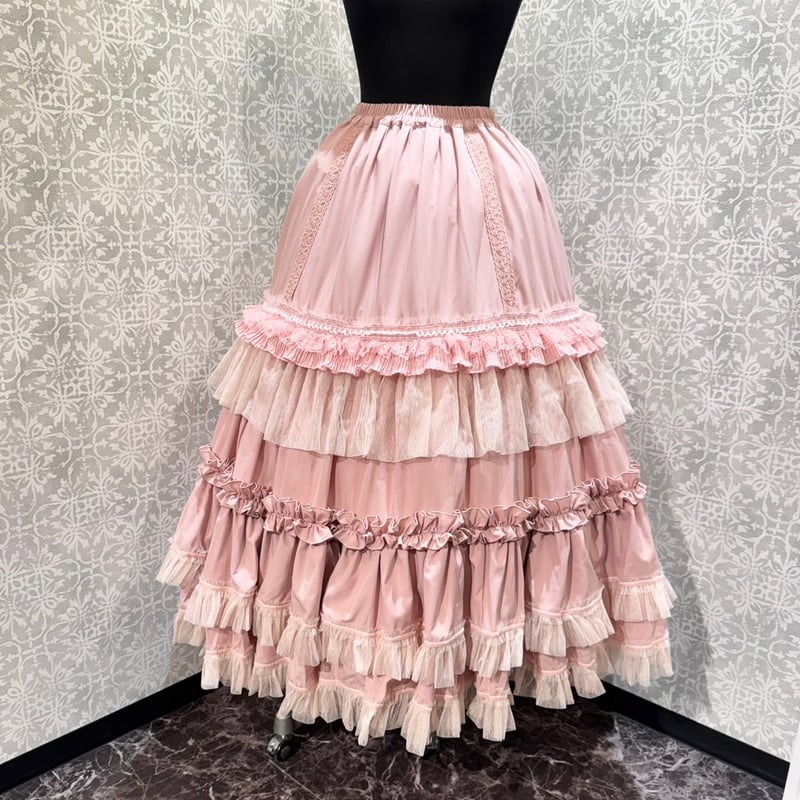 星箱Works】七色 ワルツ チュールフリルアンダースカート(ロング