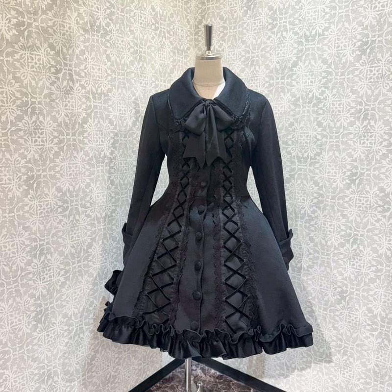 ATELIER-PIERROT】Lunar Lattice Coat- Cuffsn/ TC