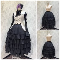【ATELIER-PIERROT】Midnight Cascade Long Skirt/TSK-2023