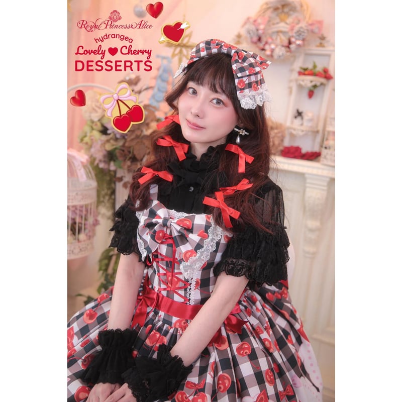 カスタムアイシードール ❀ストロベリーケーキさん ❀ドレスカチューシャ付 Royal Princess Alice】Lovely Cherry Dessert Hyd