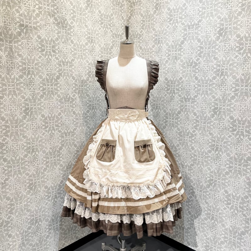 星箱Works】ベアーズベーカリー エプロン&サスペンダー付き 星箱Works】ベアーズベーカリー エプロン&サスペンダー付き