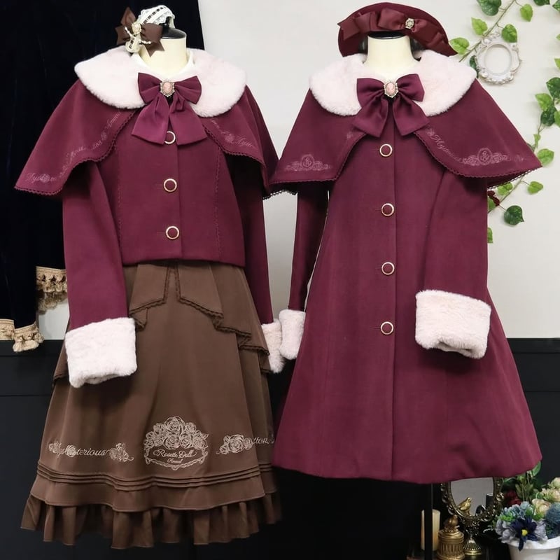 Amavel】Rosette Dollケープ付ショートコート/125231027 | KIS