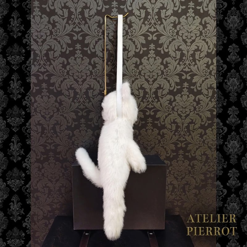 アトリエピエロ ATELIERPIERROT 白猫 ショルダーバッグ 猫 ATELIER-PIERROT】 Noir Neko Shoulder Bag/OCB-01