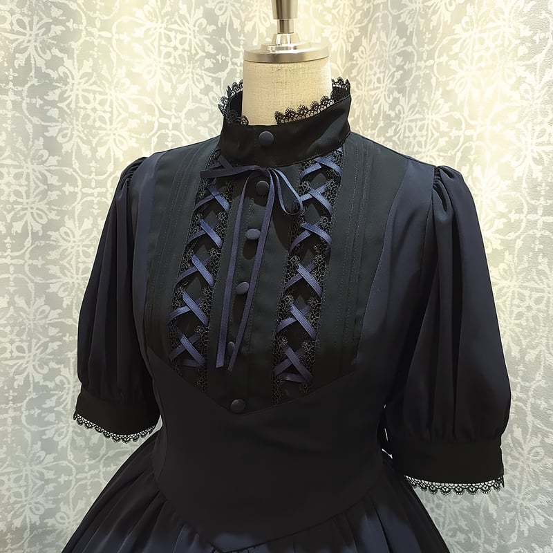 アトリエピエロのHaunted Doll Dress 黒×黒 ATELIER PIERROT】Haunted Doll Dress/TOP3066 | K