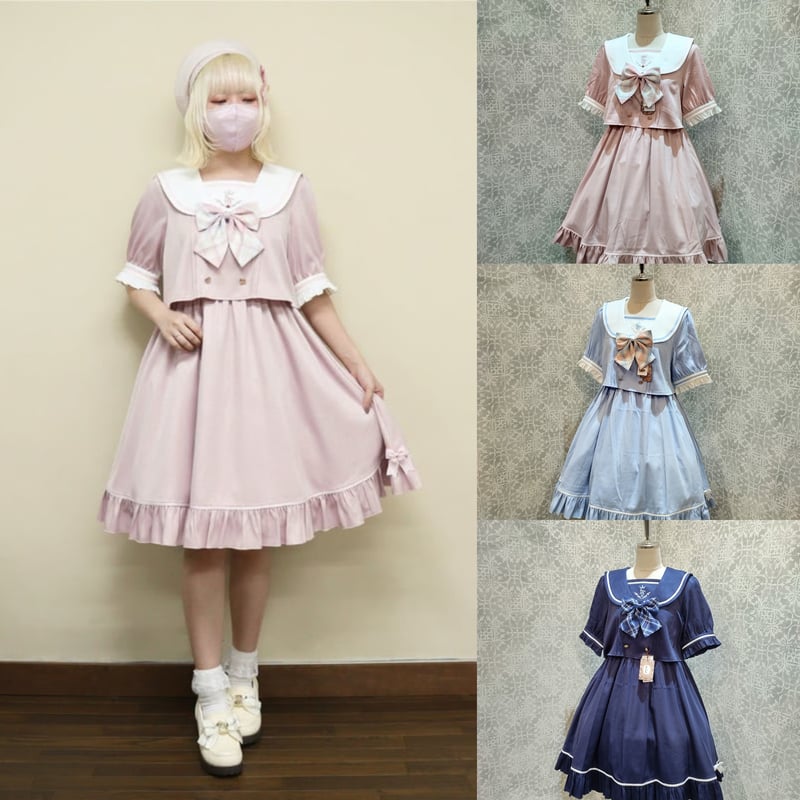 Amavel Twinkle Plaid セットアップ風セーラーワンピース Amavel Twinkle Plaid セットアップ風セーラーワンピース - メルカリ