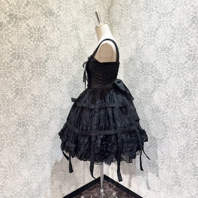 h.NAOTO】Rose Bird Cage Dress/CNF34-0067 BK/M |