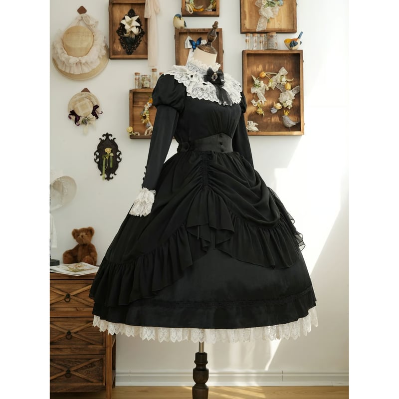 星箱Works】プリンセスリュミエールビジューブローチ付ドレープ