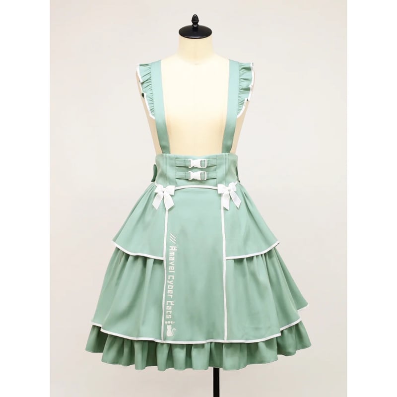 【新品】Amavel スカート(ミントグリーン) Amavel】 Twinkle Cyber ティアードスカート/125410637 | KI