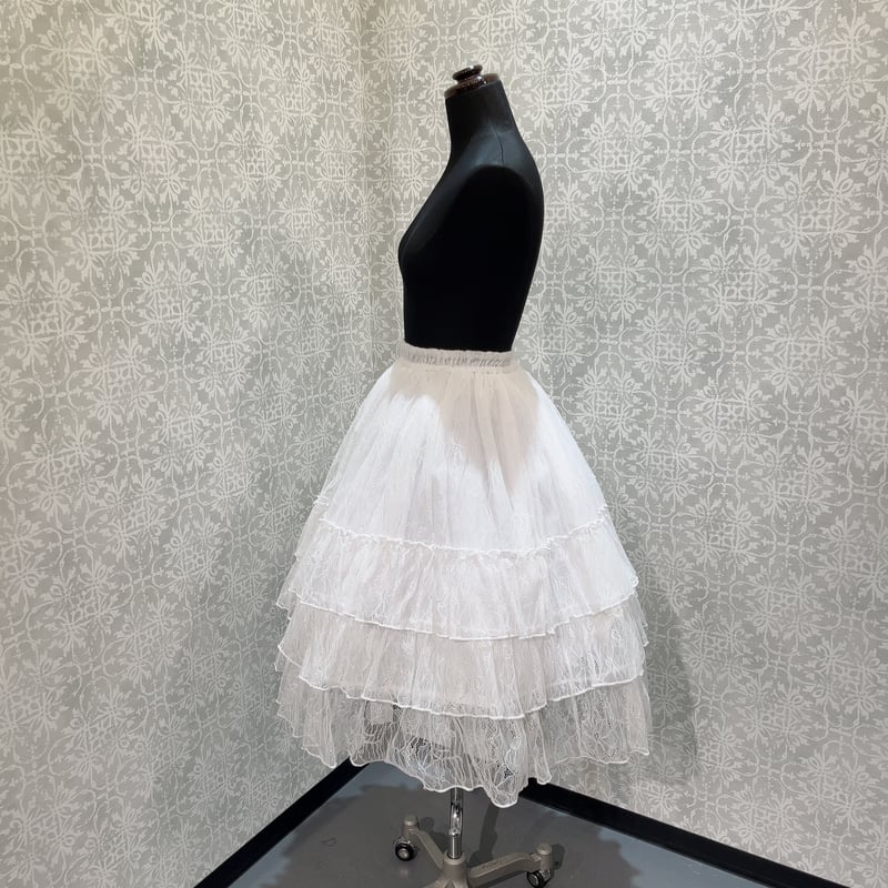 【希少・美品】ATELIER PIERROT ふんわり スカート 総柄 リボン ATELIER-PIERROT】Victorian Ruffle Lace Skirt/GS