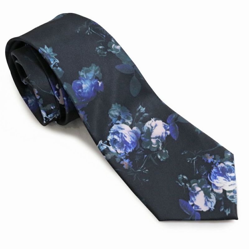 MABATAKI美雨　花のネクタイ（青薔薇） Deorart】ファッション・ネクタイ[ 青薔薇 ]（BY7063） | KIST ONLI