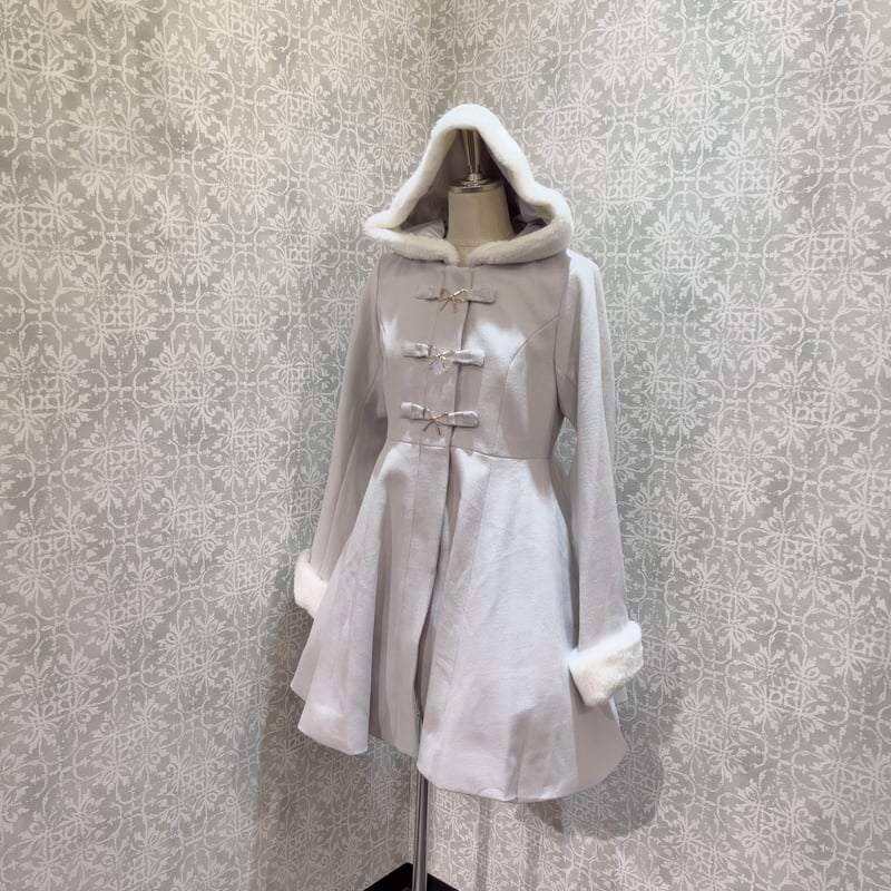 Amavel】リボンビットフーディフレアコート/125201049 | KIST ONLIN