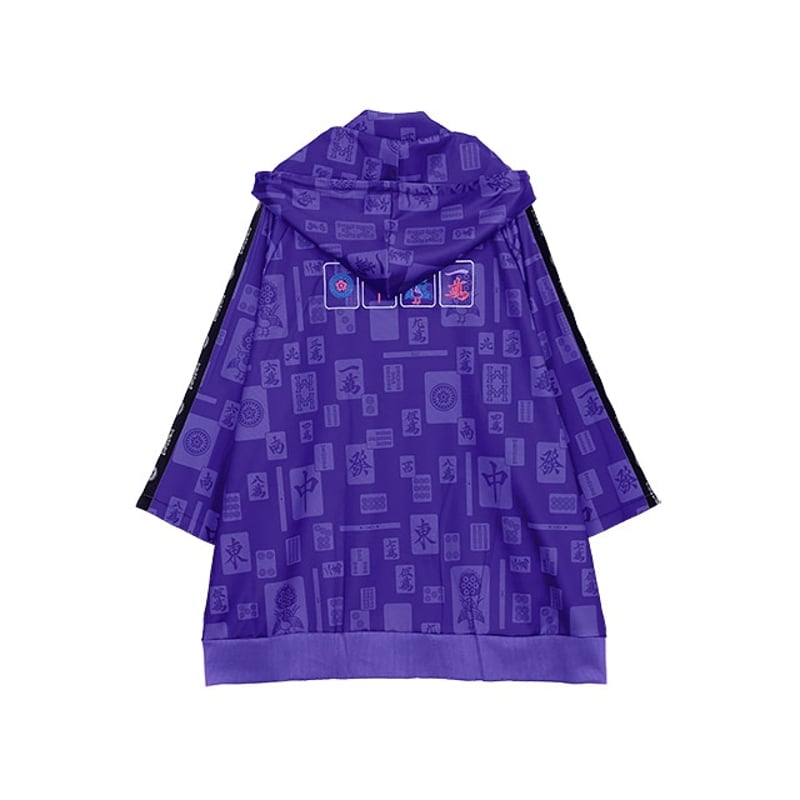 LISTEN FLAVOR サイバー麻雀 2way ジャージ パーカー サイバー麻雀2WAYジャージパーカー【BLACK】｜LISTEN FLAVOR