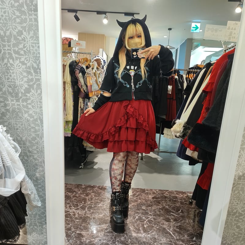 ATELIER-PIERROT】Victorian Ruffle Chiffon Skirt ATELIER-PIERROT】Victorian Ruffle Chiffon Skirt