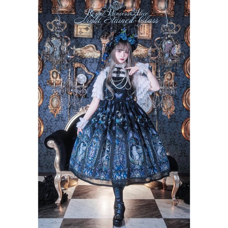  princess alice 粟木こぼねコラボ　ジャンスカ 闇の赤の女王~Red Queen of Darkness~粟木こぼねコラボ・ジャンパー