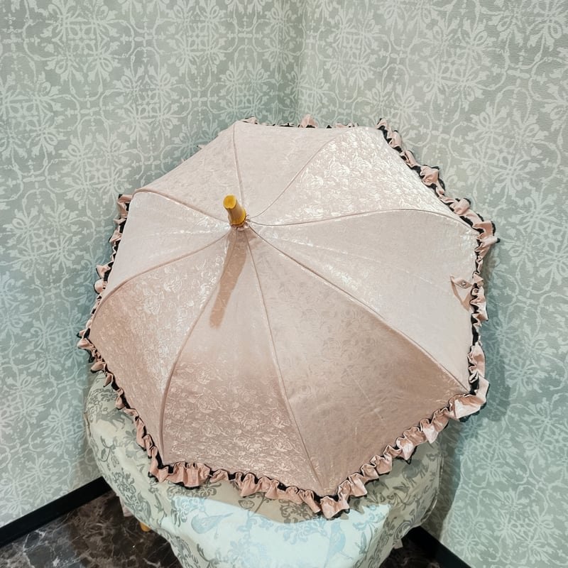 パゴダ 1級遮光 晴雨兼用 UVカット 日傘 47cm ショートサイズ - rose