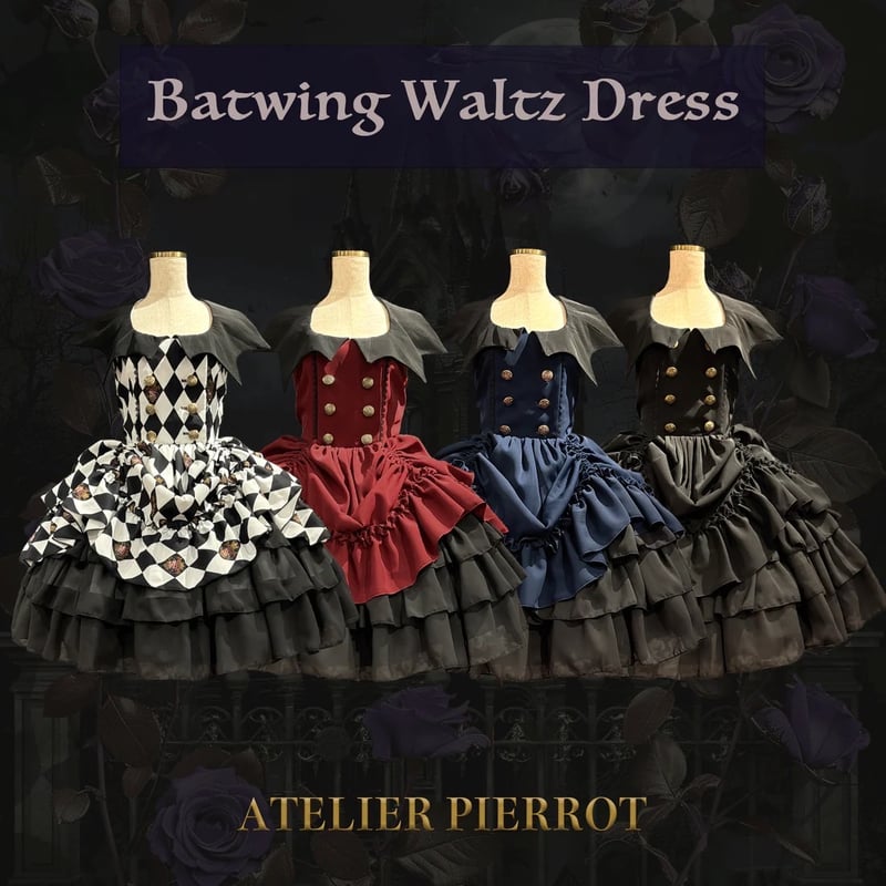 ATELIER-PIERROT】Batwing Waltz Dress/TOP3080 |