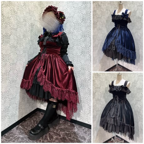 ジャンパースカート バーノン様 JUNIOR】ピンタックジャンパースカート（ジャンパースカート