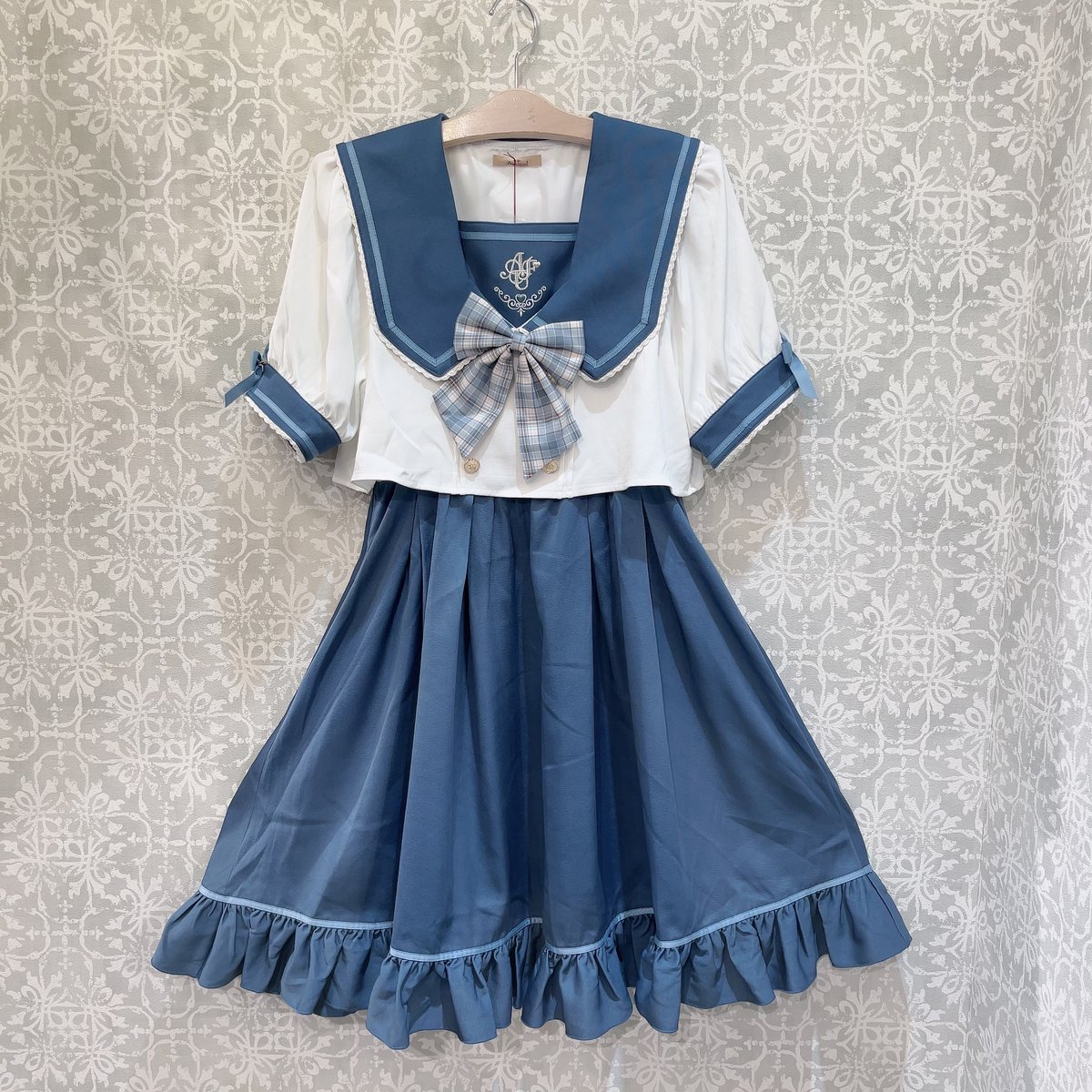 Amavel】Fancy Heart セットアップセーラーワンピース/124170423 |