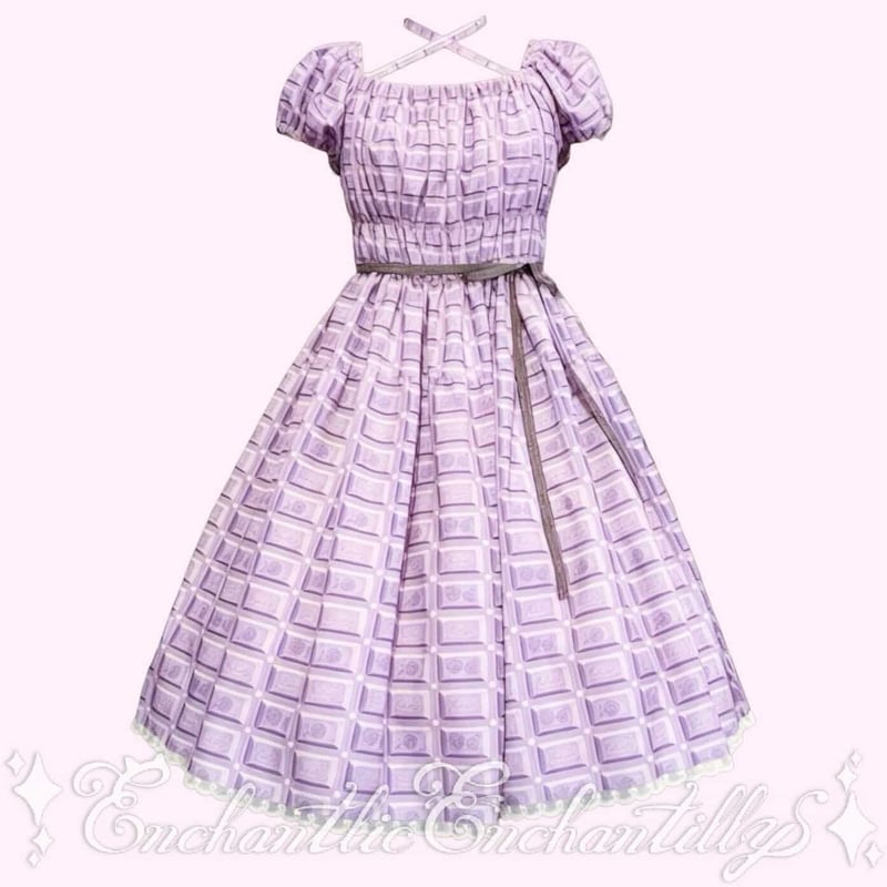 アンシャンテリックアンシャンテリー ピアノ柄ワンピース Enchantlic Enchantilly】アンシャンテリー チョコレート ワンピース(す