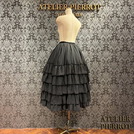 【ATELIER-PIERROT】Midnight Cascade Long Skirt/TSK-2023