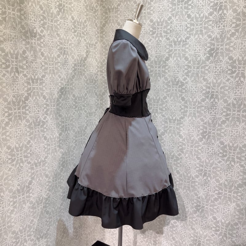 MIHO MATSUDA ゴシックベアワンピース 黒M ボーンコルセット ドレス MIHO MATSUDA ゴシックベアワンピース 黒M ボーンコルセット