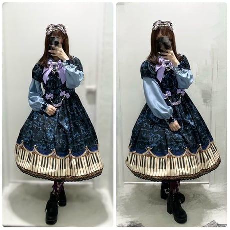 【Enchantlic Enchantilly】アンティークエレガンスピアノワンピース/011-307-06 011-307-92