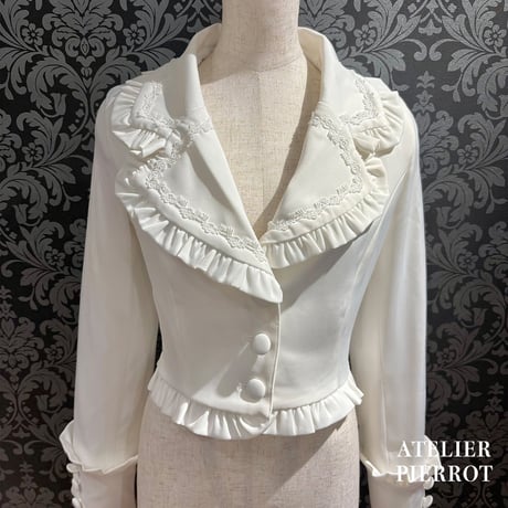 【ATELIER-PIERROT/Vallée lys】Frilled Tailored Jacket/TJK-13